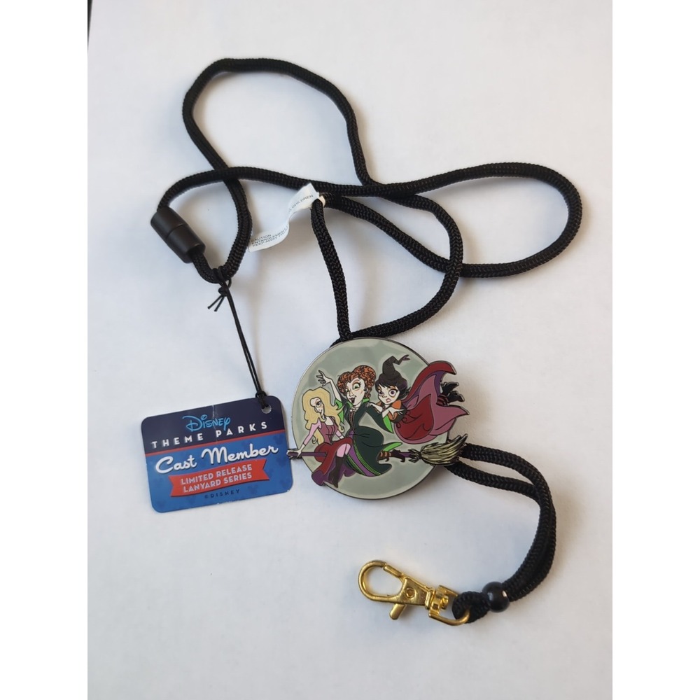 Disney Cast Member Hocus Pocus Sanderson Sisters Lanyard Limited Release